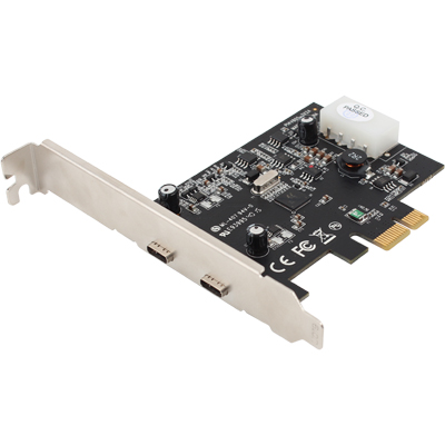 강원전자 넷메이트 USB3.1 Gen1 2포트 PCI Express 카드(Type C)(VIA)(슬림PC겸용) U-1440