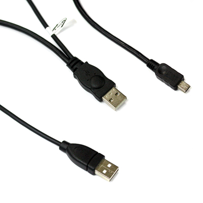 강원전자 넷메이트 NMP-UM209YB USB2.0 Mini 5핀 Y케이블 (B형) 0.3m