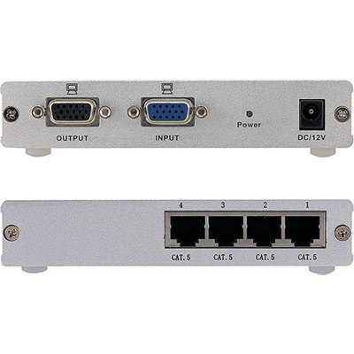 강원전자 넷메이트 VGA-E4 VGA 1:5 익스텐더(로컬)(300m)