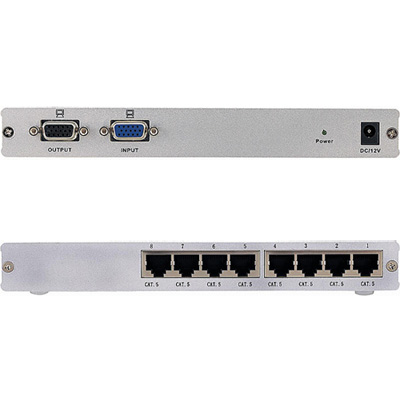 강원전자 넷메이트 VGA-E8 1:9 VGA 익스텐더(300m)