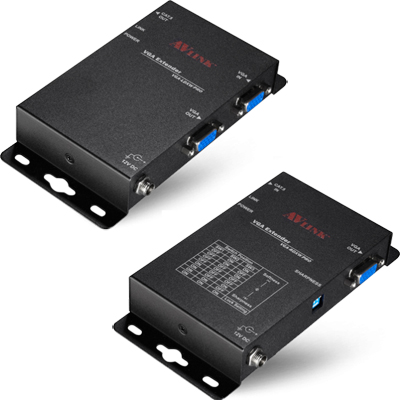 강원전자 넷메이트 VGA-EDXW Pro VGA 1:2 벽걸이형 익스텐더(로컬 + 리모트)(300m)(EDID)(자동화질조절)