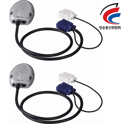 강원전자 넷메이트 VGA+RS232 1:1 익스텐더(로컬 + 리모트)(300m) VR-E