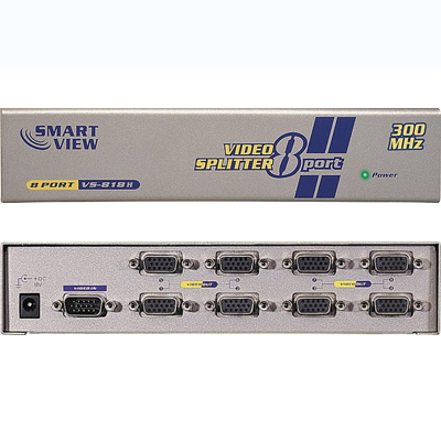 강원전자 넷메이트 VS-818H 고해상도 1:8 모니터 분배기(300MHz)