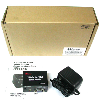 강원전자 넷메이트 YV-101A 컴포넌트 to RGB 변환 컨버터