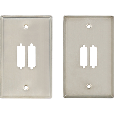 강원전자 TNT 2포트 스테인리스 페이스 플레이트 NM-TNT117