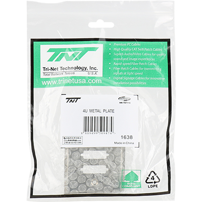 강원전자 TNT 4포트 스테인리스 페이스 플레이트 NM-TNT118