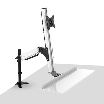 강원전자 넷메이트 NMA-VMW11 2단 관절형 모니터 스탠딩 거치대(기계식/가스스프링/7+1kg)