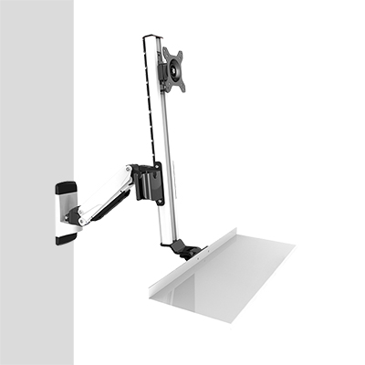 강원전자 넷메이트 2단 관절형 모니터 스탠딩 벽걸이 거치대(기계식/가스스프링/7+1kg) NMA-VMW15