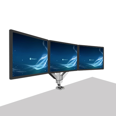 강원전자 넷메이트 NMA-LT523 3단 관절형 트리플 모니터 거치대(기계식/가스스프링/USB/Audio)