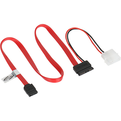 강원전자 넷메이트 NMP-MST4G Slimline SATA to SATA+IDE 4핀 케이블 0.5m