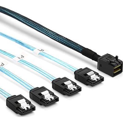 강원전자 넷메이트 NMC-GC968 내장형 Mini SAS HD(SFF-8643)/SATAx4 케이블 1m
