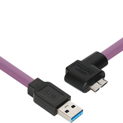강원전자 넷메이트 USB3.0 High-Flex AM-MicroB 케이블 2m (독일 igus 선재/꺾임) CBL-HFPD3igMB-2mLA