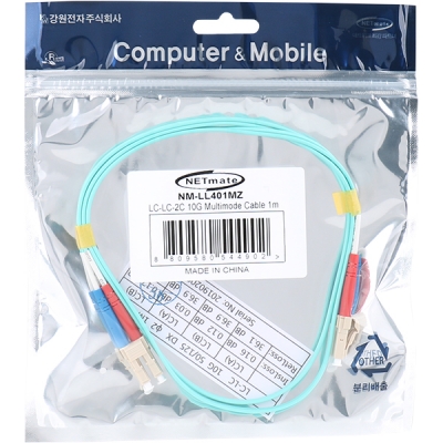 강원전자 넷메이트 10G 광점퍼코드 LC-LC-2C-멀티모드 1m NM-LL401MZ