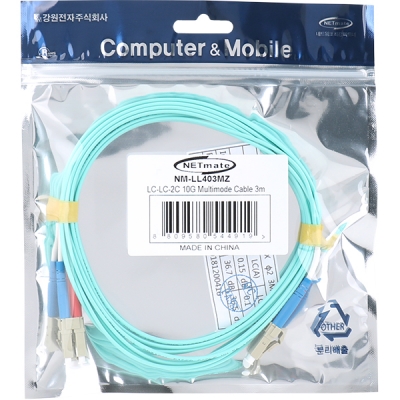 강원전자 넷메이트 10G 광점퍼코드 LC-LC-2C-멀티모드 3m NM-LL403MZ