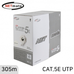 강원전자 넷메이트 CAT.5E UTP 케이블 305m (단선/화이트) NMC-UTP30T
