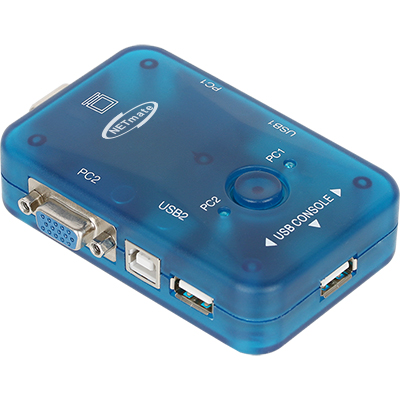 강원전자 넷메이트 NM-MT272UK RGB KVM 2:1 스위치(USB)