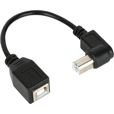 강원전자 넷메이트 NMX-BMF15 USB2.0 BF-BM 오른쪽 꺾임 케이블 젠더 0.15m