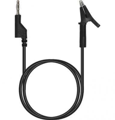 강원전자 넷메이트 바나나 플러그/잭 - 악어 클립 케이블 1m (블랙) NMC-BC10B