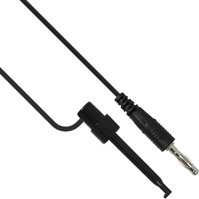 강원전자 넷메이트 바나나 플러그 - IC 후크 클립 케이블 1m (블랙) NMC-BH10B