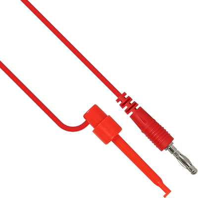 강원전자 넷메이트 바나나 플러그 - IC 후크 클립 케이블 0.5m (레드) NMC-BH05R