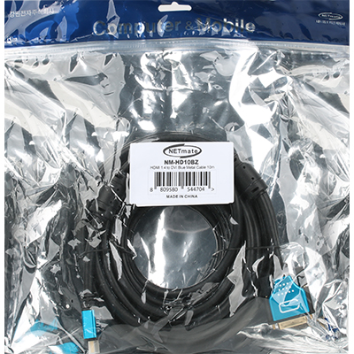 강원전자 넷메이트 HDMI 1.4 to DVI Blue Metal 케이블 10m NM-HD10BZ