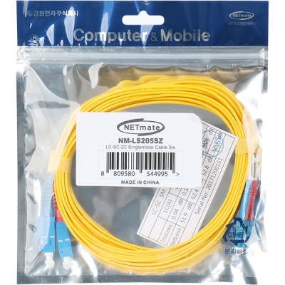 강원전자 넷메이트 광점퍼코드 LC-SC-2C-싱글모드 5m NM-LS205SZ