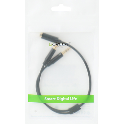 유그린 U-20898 이어셋 ▶ 헤드셋 변환 케이블 0.2m (블랙)