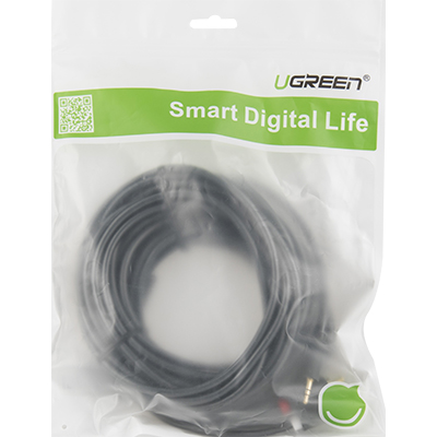 유그린 U-10514 3.5mm 스테레오 to RCA 2선 케이블 10m