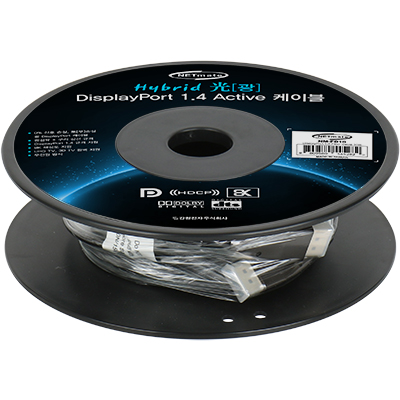 강원전자 넷메이트 8K 60Hz Hybrid 광 DisplayPort 1.4 Active 케이블(무전원) 10m NM-FD10