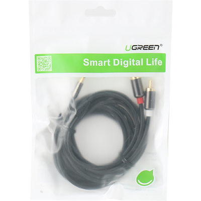 유그린 U-10590 최고급 3.5mm 스테레오 to RCA 2선 케이블 3m
