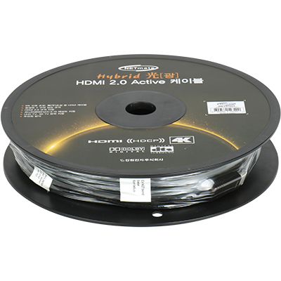 강원전자 넷메이트 Hybrid 광 HDMI 2.0 Active 케이블(무전원) 100m NM-FH100S