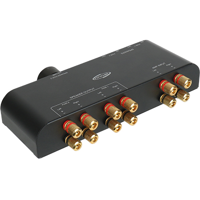 강원전자 넷메이트 2채널 스피커 선택 분배기(셀렉터)(바나나 잭) NM-GS270