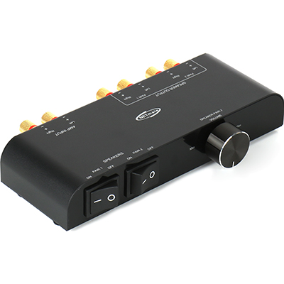 강원전자 넷메이트 2채널 스피커 선택 분배기(셀렉터)(바나나 잭) NM-GS270