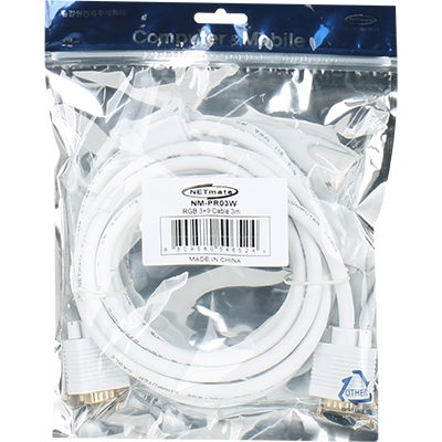 강원전자 넷메이트 RGB 3+9 모니터 케이블 3m NM-PR03W