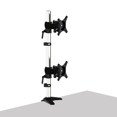 강원전자 넷메이트 1단 관절형 듀얼 모니터 거치대(기계식/10kg) NM-DM05