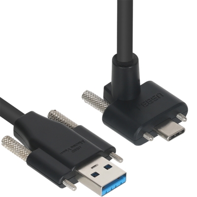 강원전자 넷메이트 CBL-PU3.1G1SS-5mUA USB3.1 Gen1 AM(Lock)-CM(Lock) 케이블 5m (상하 꺾임)