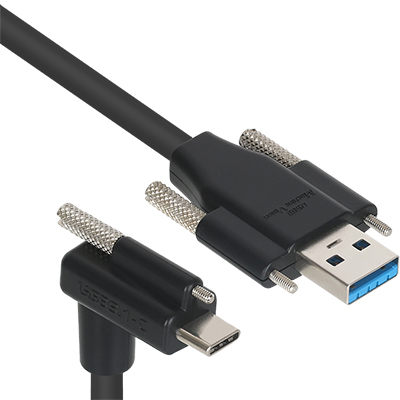 강원전자 넷메이트 USB3.1 Gen1 AM(Lock)-CM(Lock) 케이블 5m (상하 꺾임) CBL-PU3.1G1SO-5mDA