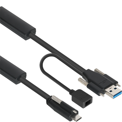 강원전자 넷메이트 USB3.1 Gen1(3.0) AM(Lock)-CM(Lock) 리피터 20m(전원 아답터 포함) CBL-AU3.1G1SOPW-20m