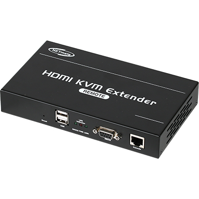강원전자 넷메이트 NM-QMS3300 국산 HDMI/VGA + USB + Audio + RS232 멀티포맷 KVM IP 익스텐더(로컬 + 리모트)(Ethernet Base 150m)