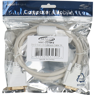 강원전자 넷메이트 NMC-DD10FZ DVI-D 듀얼 연장 케이블 1m