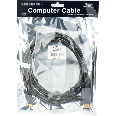 강원전자 넷메이트 Mini DisplayPort 1.2 to HDMI 2.0 케이블 2m NMC-MH02A