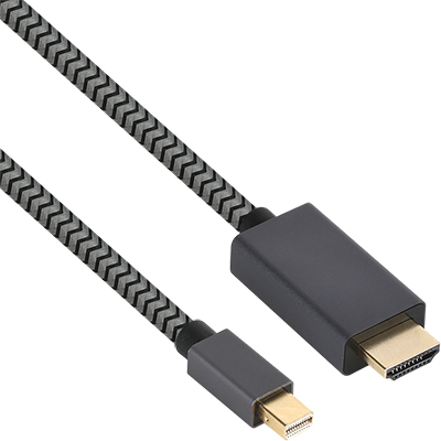 강원전자 넷메이트 Mini DisplayPort 1.2 to HDMI 2.0 케이블 2m NMC-MH02A