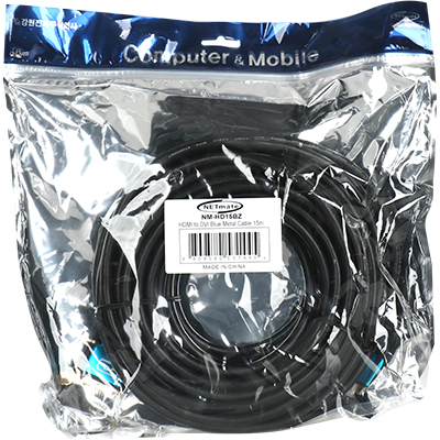 강원전자 넷메이트 HDMI to DVI Blue Metal 케이블 15m NM-HD15BZ
