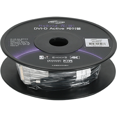 강원전자 넷메이트 Hybrid 광 DVI-D Active 케이블(무전원) 30m NM-DHA30