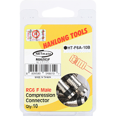 강원전자 넷메이트 5C F Male 압착 커넥터(10개) RG6(5C)F