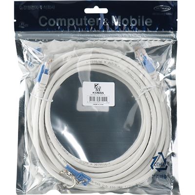 강원전자 KW CAT.6 UTP 기가비트 보안 랜 케이블 5m KW605S