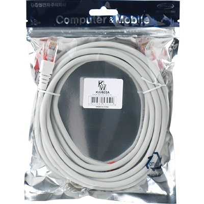 강원전자 KW CAT.6A STP 기가비트 보안 랜 케이블 3m KW603A