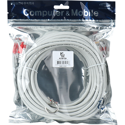 강원전자 KW CAT.6A STP 기가비트 보안 랜 케이블 10m KW610A