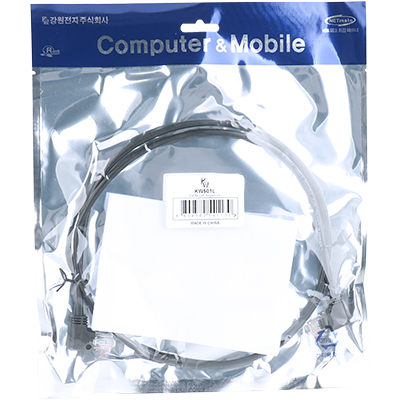 강원전자 KW KW501L CAT.5E UTP 랜 케이블 1m (왼쪽 꺾임)