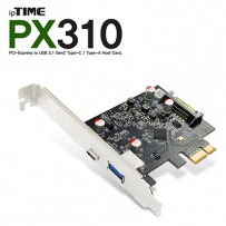 ipTIME(아이피타임) PX310 USB3.1 Gen2 2포트 PCI Express 카드(Type C+A)